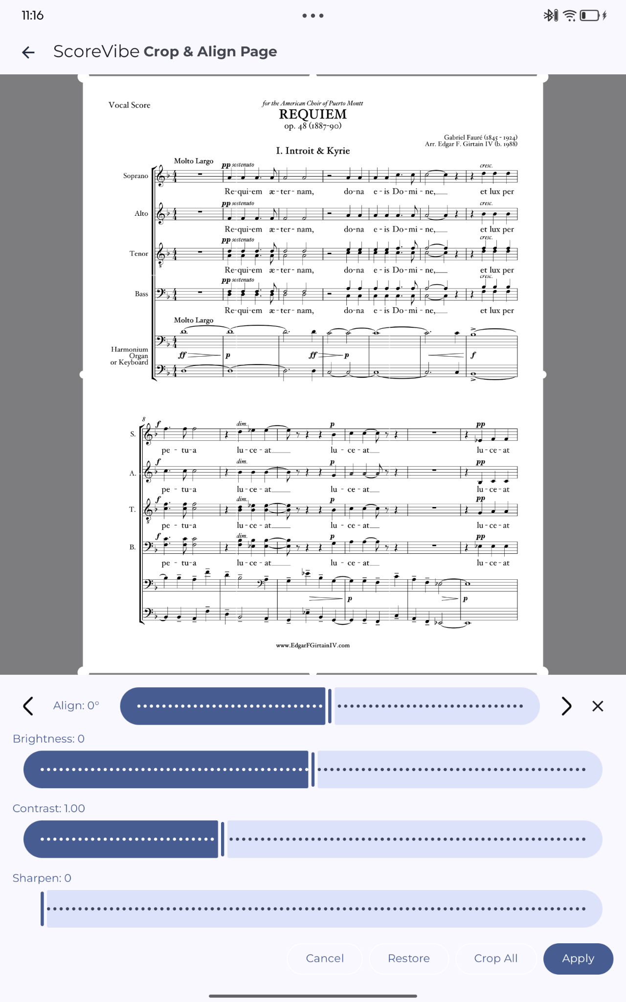 Scan, Crop & Rearrange